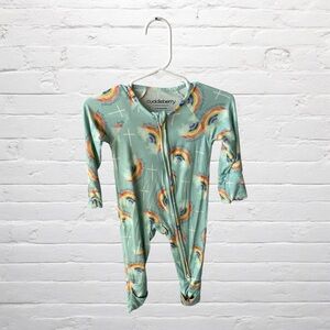 Cuddleberry // For This Child I Have Prayed Bamboo Zippy Sleeper with Rainbows